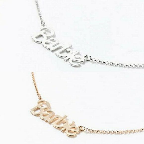 barbie necklace silver
